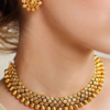 Yzai Traditional Patterned Gold Jewellery (Set of 2)