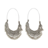 Yzai Ethnic Oxidized Silver Chandbalis - Image 2