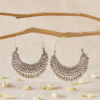 Yzai Ethnic Oxidized Silver Chandbalis - Image 3