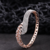 Rriyaasi Rose Gold Plated CZ Stone Studded Bracelet - Image 2