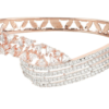 Rriyaasi Rose Gold Plated CZ Stone Studded Bracelet - Image 3