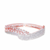 Rriyaasi Rose Gold Plated CZ Stone Studded Bracelet - Image 4